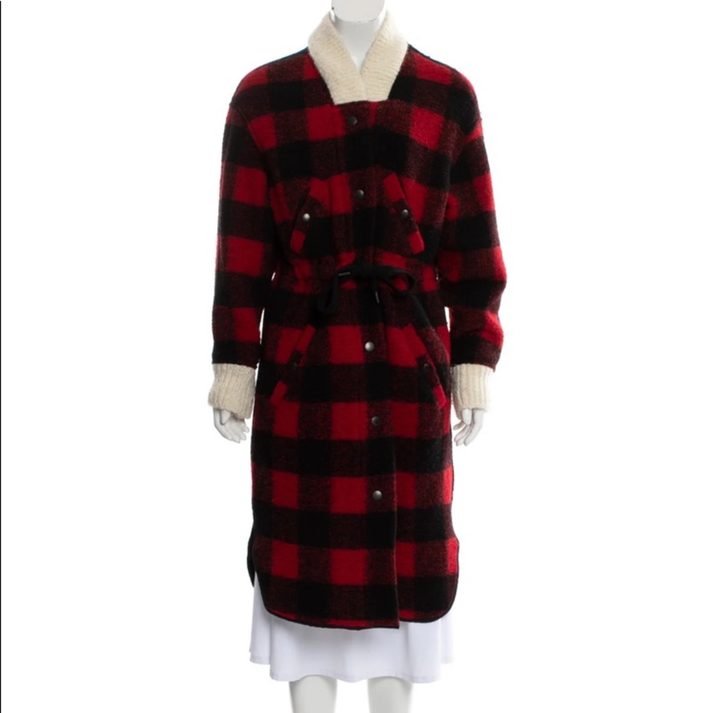 Isabel Marant Etoile Wool Blend Knit Coat